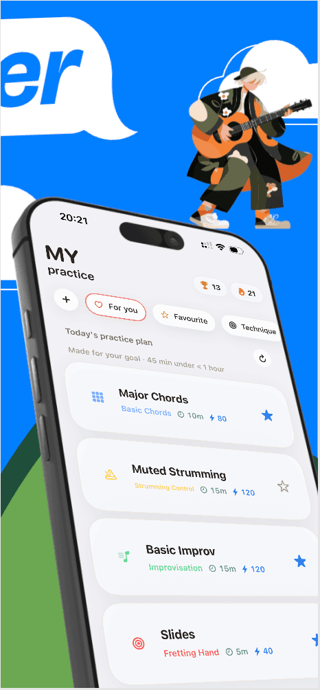 Gumeo App Store preview: daily practice home screen